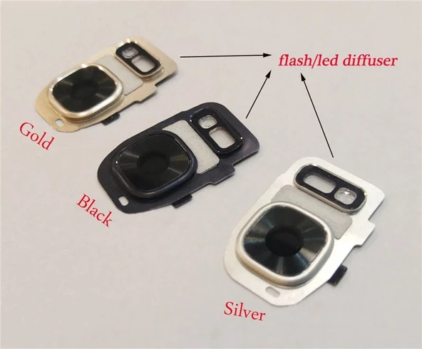 Gmr Samsung Galaxy Uyumlu S7 Kamera Camı Lens Siyah Renk ürün görseli 1