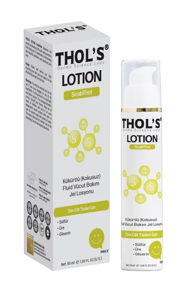 THOL'S LOTION ScabThol (TB29) - 50 ml  Kükürtlü (Kokusuz) Fluid Vücut Bakım Jel Losyonu ürün görseli 1