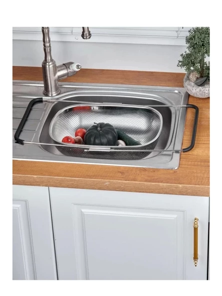 Cooker YK1429 Çelik Süzgeç 24x34 cm ürün görseli 1