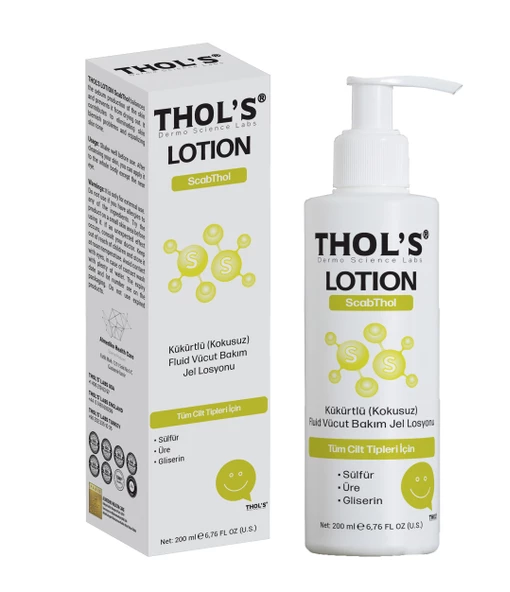 THOL'S LOTION ScabThol (TB13) - 200 ml  Kükürtlü (Kokusuz) Fluid Vücut Bakım Jel Losyonu ürün görseli 1