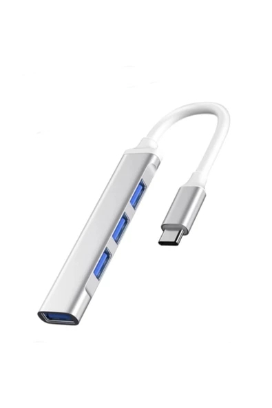 Type C  4 Port Usb 3.0 Çoklayıcı Notebook Ve Telefonlar İçin ürün görseli 1