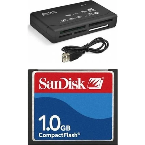 Sandisk 1 Gb Compact Flash Hafıza Kartı - Usb 2.0 Cf Kart Okuyucu ürün görseli 1