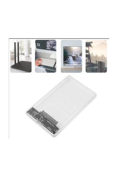 Usb 3.0 Taşınabilir Hardisk Kutusu Şeffaf Kutu - Resim 4