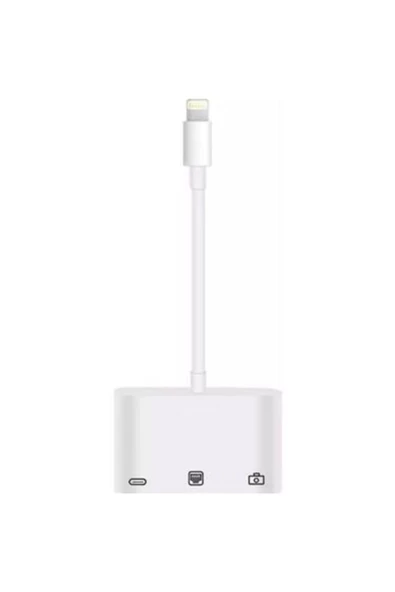 İphone Lightning   Etherent Çevirici - Usb Girişi - Resim 3