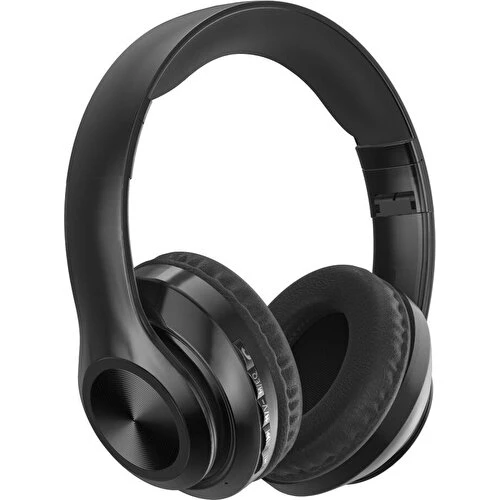 Maxron P68 8D Surroundbass Kafa Üstü Bluetooth Stereo Kulaklık+Micro Sd Kart Yuvası Siyah ürün görseli 1