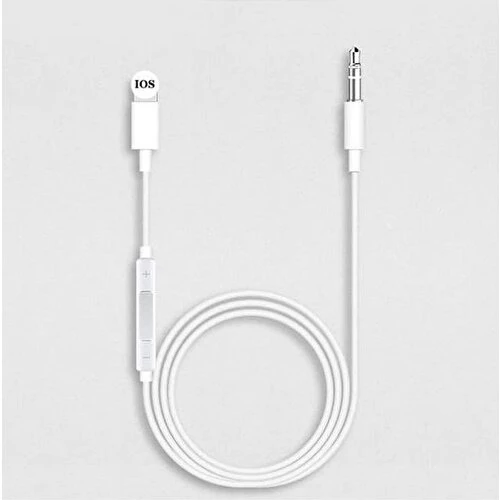 Iphone Uyumlu Aux Kablosu Ses Kontrollü - Resim 2