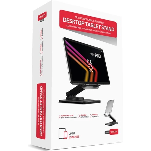 4 Eksenli 360 Derece Dönen 12 Inc Ekrana Kadar Tüm Tablet Ve Telefonla Uyumlu Ayaklı Stand Tms30 ürün görseli 1