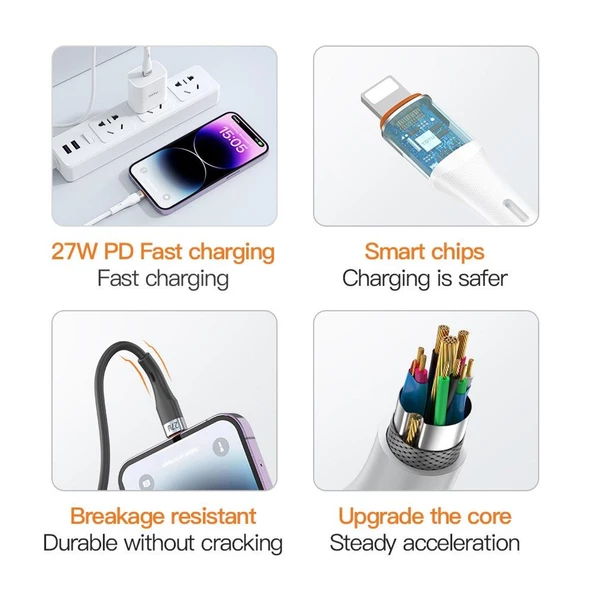 Powerway HC05 5A Usb To Type C  Şarj Ve Data Kablosu - Resim 3