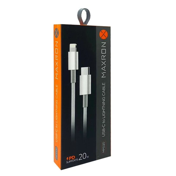 Maxron Pd 20W Type C to Lightning - Lightning to Type C Şarj Kablosu 1M ürün görseli 1