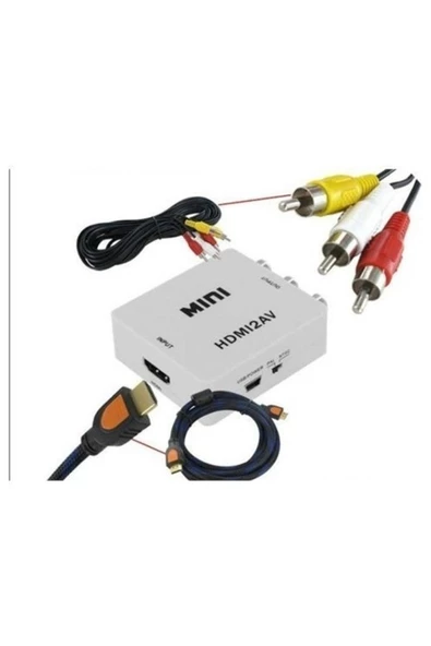 Pmr Hdmı To Rca Hdmı To Scart Çevirici Dönüştürücü ürün görseli 1