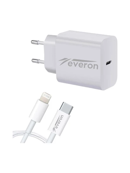 Everon Q.C 3.4 Amper 25w Type To Lightning Şarj Aleti Evr-002 ürün görseli 1