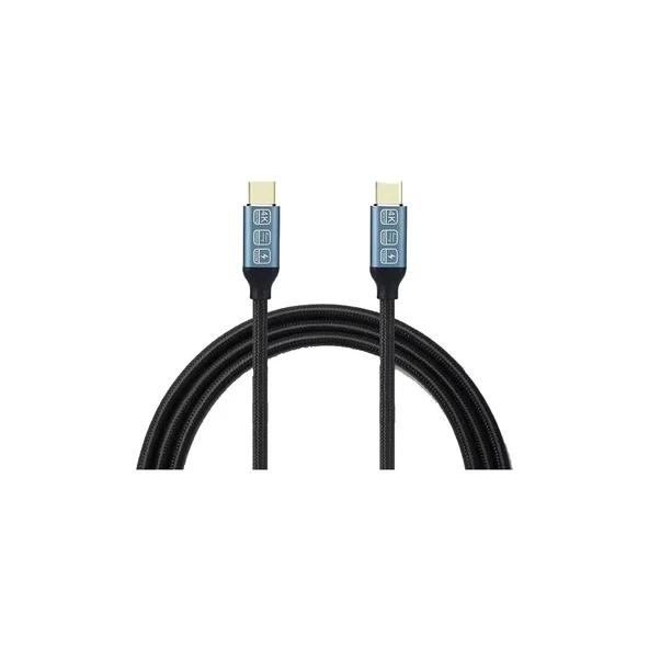 Pmr Zr-395 Type-C To Type-C Kablo 4K Görüntü Şarj Kablosu 20GBPS 100 Watt Akıllı Chip ürün görseli 1