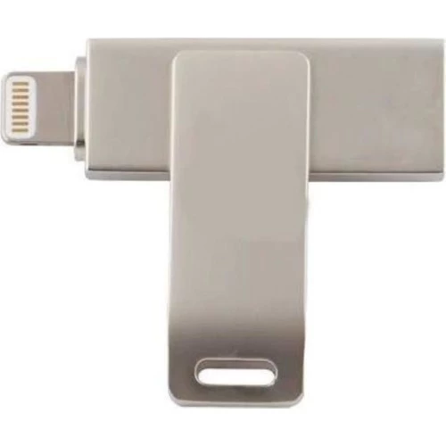 Powerway 128 Gb Iphone Otg Çift Taraf Metal Flash Bellek Usb2.0 ürün görseli 1
