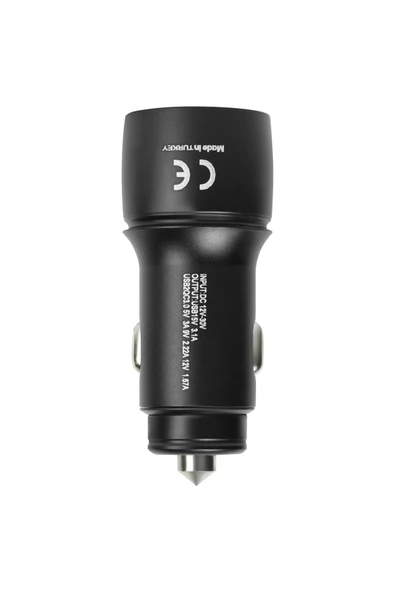 Powerway Araç Şarj Başlığı 3.1 A Type C-Usb - Resim 4