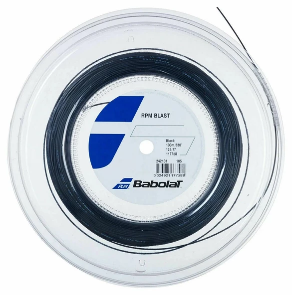 Babolat Rpm Blast 100m 17/1.25 Siyah Rulo Kordaj 242101-BLK ürün görseli 1