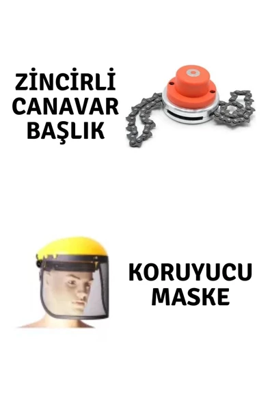 Veta Profesyonel Koruyucu Maske ve Rapco Zincirli Canavar Başlık ürün görseli 1