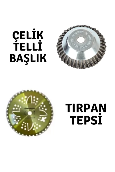 Rapco Motorlu Tırpan Çelik Telli Başlık ve Kawashima Tırpan Tepsisi ürün görseli 1