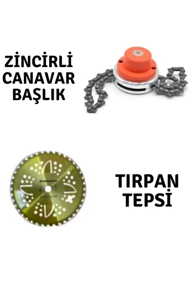 Motorlu Tırpan Rapco Zincirli Canavar Başlık ve Kawashima Tırpan Tepsisi ürün görseli 1