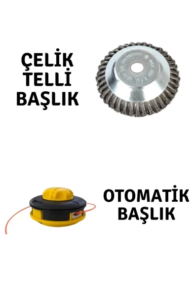 Rapco Motorlu Tırpan Çelik Telli Başlık ve Otomatik Başlık ürün görseli 1