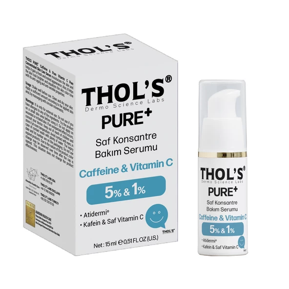 THOL'S PURE+ Caffeine 5% + Vitamin C %1- 15 ml (TB62) Bakım Serumu ürün görseli 1