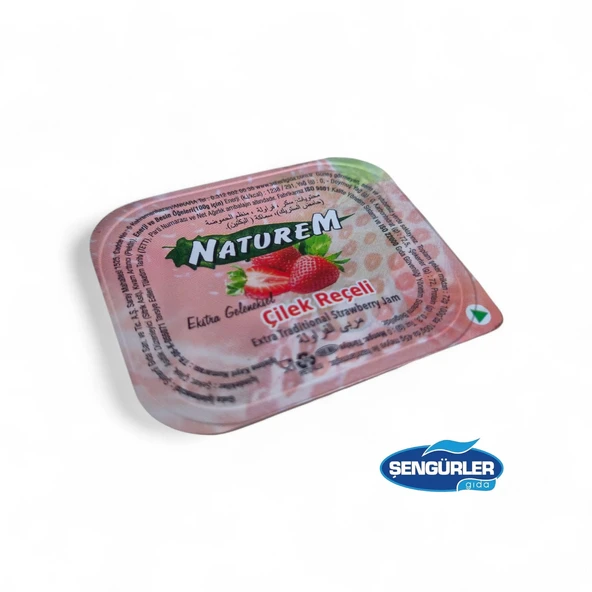 Naturem Çilek Reçeli Piknik 15 Gr X 24 Adet ürün görseli 1