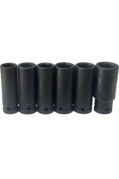 Denfos 1/2" Uzun Ağır Havalı 6 Parça Lokma Seti (Alman Teknolojisi) 17-24 mm ürün görseli 1