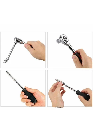 Phunda 46 Parça 1/4" Lokma Takımı - Resim 5
