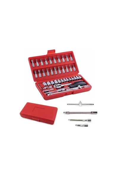 Phunda 46 Parça 1/4" Lokma Takımı - Resim 2