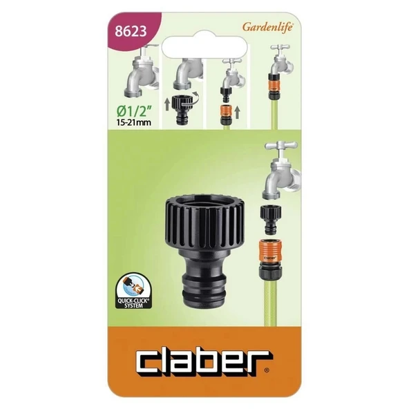 MUSLUK ADAPTÖRÜ 1/2'' CLABER 8623 ürün görseli 1