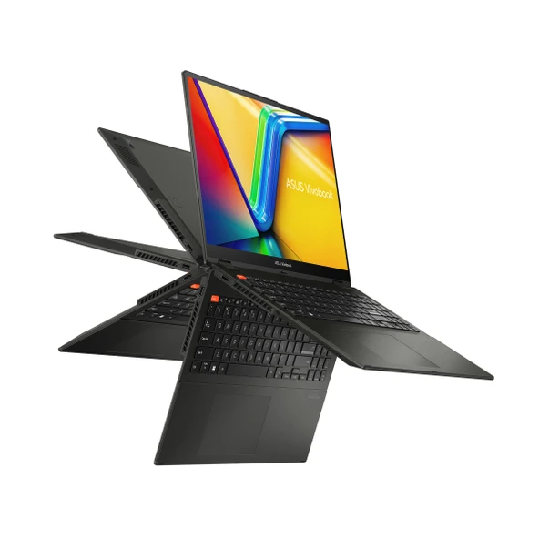 ASUS Vivobook S 16 Flip TN3604YA-DS51T - Ryzen 5 7530U - 16 inç WUXGA Touch - 8GB Ram - 512GB SSD - Q US İngilizce Klavye - Win11H - 1Yıl Garanti ürün görseli 1