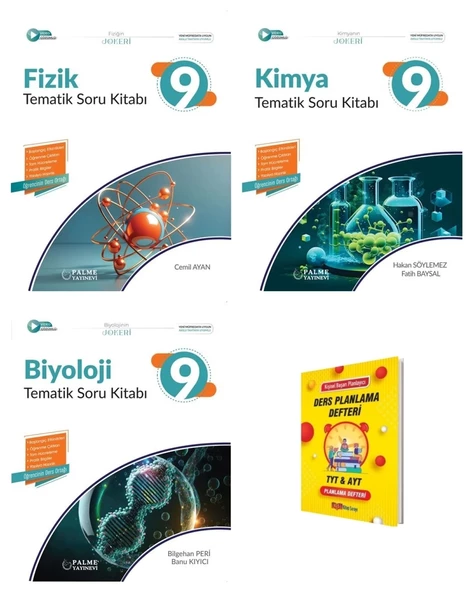 9. Sınıf 2025 Fizik Kimya ve Biyoloji Tematik Soru Kitabı ürün görseli 1