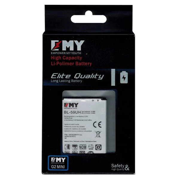 LG G2 Mini Uyumlu EMY Batarya BL-59UH - Resim 3