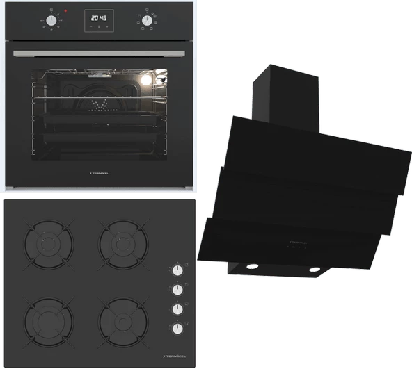 Termikel Ankastre Set (BO O64D5C B + BH P6144C B + CH S6532C BB) ürün görseli 1