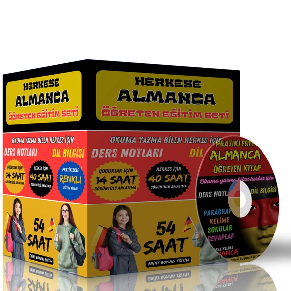 Herkese Almanca Öğreten Eğitim Seti (54 Saat Görüntülü Anlatım) ürün görseli 1