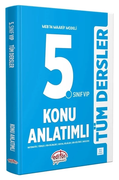 Editör Yayınları 5. Sınıf Maarif Modeli Tüm Dersler Konu Anlatımlı ürün görseli 1