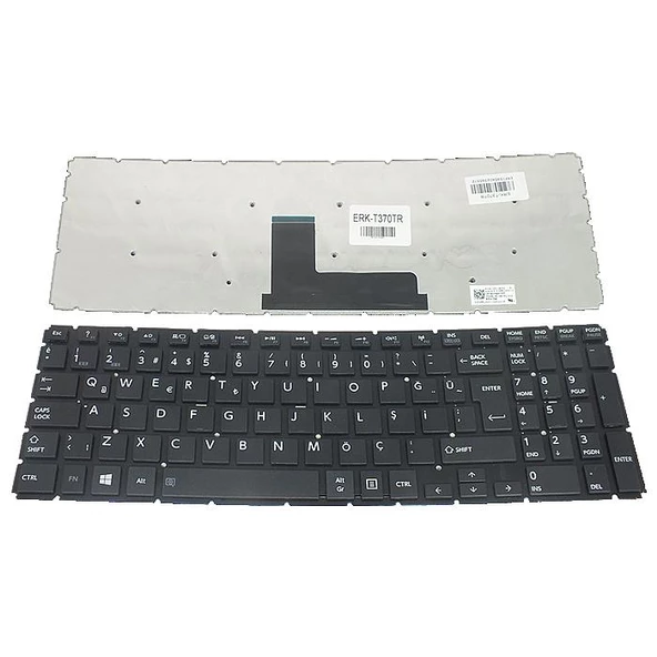 Toshiba Satellite L50D-B-1CU Notebook Klavyesi Siyah TR ürün görseli 1