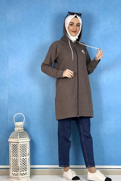 Fermuarlı Kap Kahve ürün görseli 1