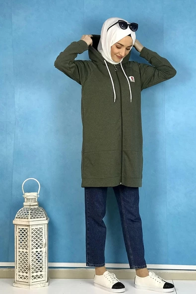 Fermuarlı Kap Haki ürün görseli 1