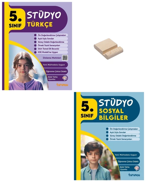 5. Sınıf 2025 Turuncu Stüdyo Türkçe ve Sosyal Bilgiler Soru Bankası ürün görseli 1