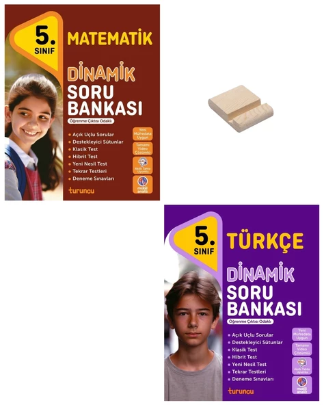 5. Sınıf 2025 Turuncu Dinamik Matematik ve Türkçe Soru Bankası ürün görseli 1