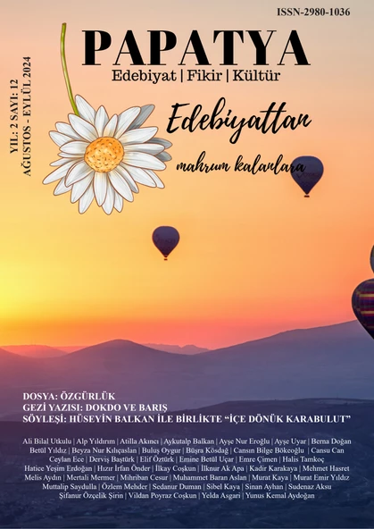 Papatya Dergi 12. Sayı Ağustos-Eylül 2024 ürün görseli 1