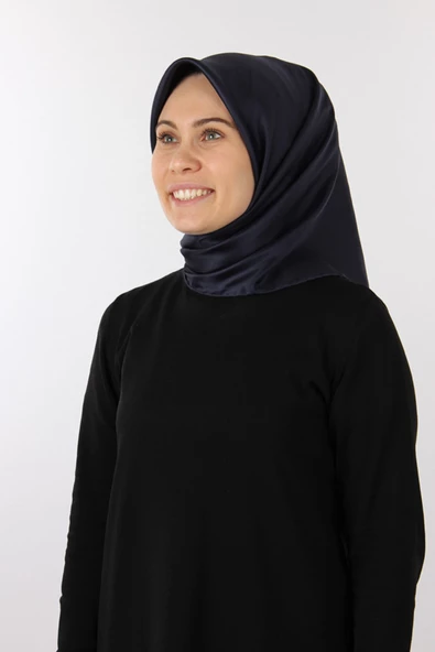 Kadın Lacivert Twill İpek Eşarp 7999313 ürün görseli 1