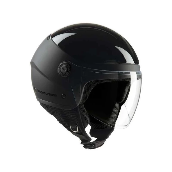 KASK TUCANO URBANO EL POP YARIM MAT SİYAH&SİYAH ürün görseli 1