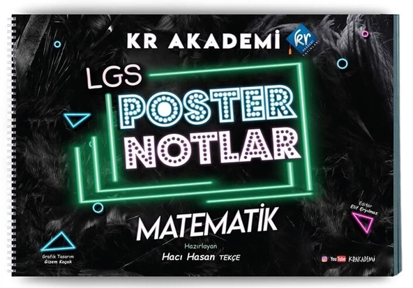 KR Akademi 8. Sınıf LGS Matematik Poster Notlar ürün görseli 1