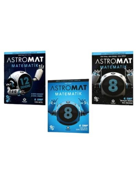 İrrasyonel Yayınları 8.Sınıf Astromat Matematik 3’lü Set ürün görseli 1