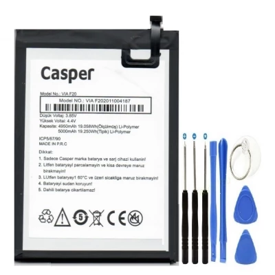 Casper Via F20 Batarya Pil 5000 mAh + Tamir Set ürün görseli 1