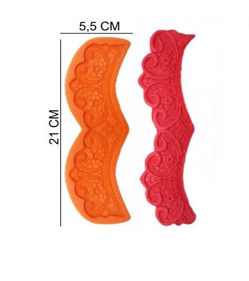 ŞEKER HAMUR KALIBI SİLİKON TAC 5,5*21 CM ürün görseli 1