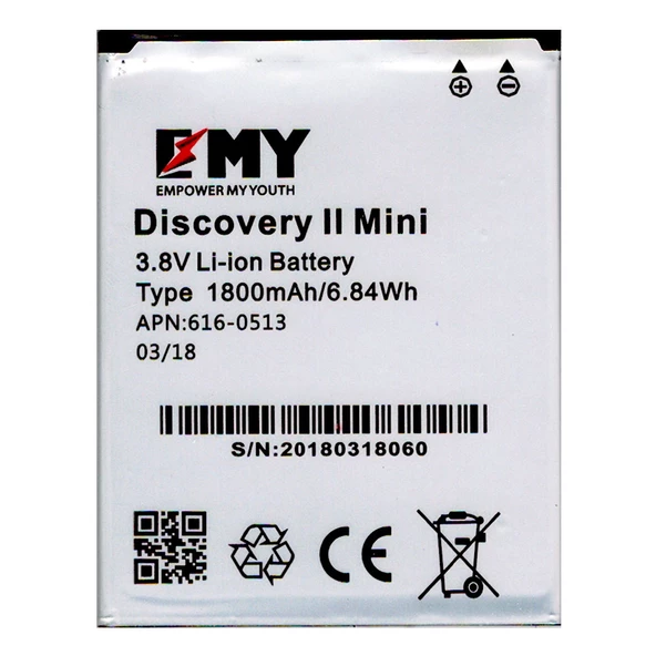 General Mobile Discovery 2 Mini Uyumlu EMY Batarya ürün görseli 1