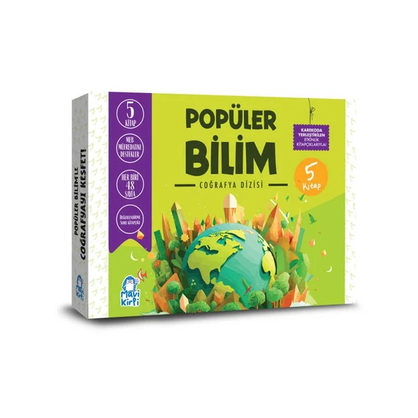 Mavi Kirpi 3. ve 4. Sınıf Popüler Bilim Coğrafya Set (5 Kitap) ürün görseli 1