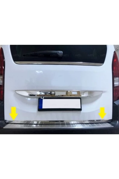 Peugeot Partner 3 Krom Bagaj Alt Çıtası 2019 Üzeri Paslanmaz Çelik ürün görseli 1